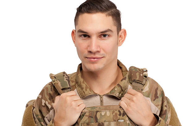 istock Soldier in safety wear 537640895