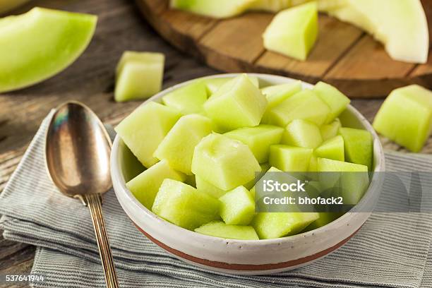Green Organic Honeydew Melon Stock Photo - Download Image Now - Bright, Cross Section, Dessert - Sweet Food