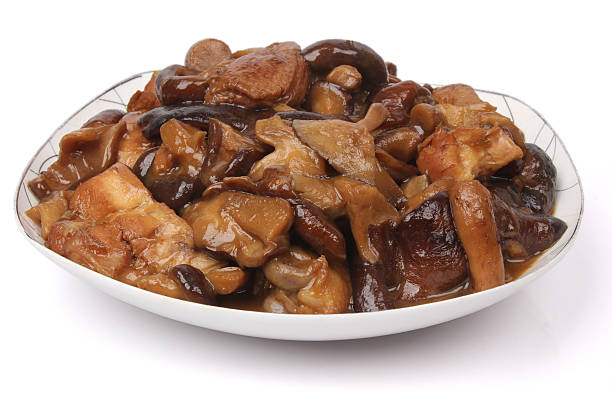 istock Delicious chicken stew Chinese mushrooms 537641945