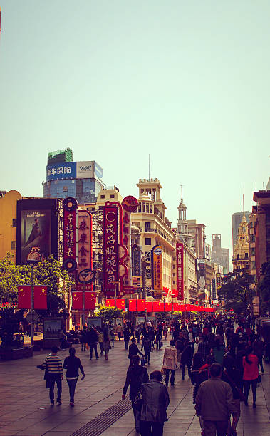 istock Busy Street in Shanghai 537642254