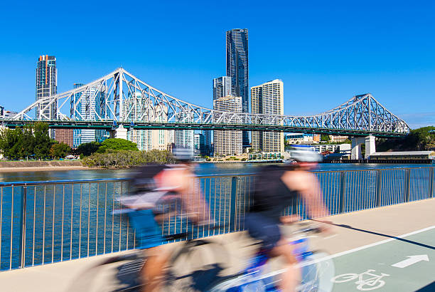 Cyclist, Brisbane City. Australia
