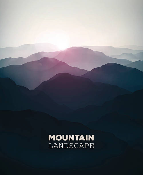 ilustrações, clipart, desenhos animados e ícones de paisagem de montanha - mountain mountain range aerial view himalayas