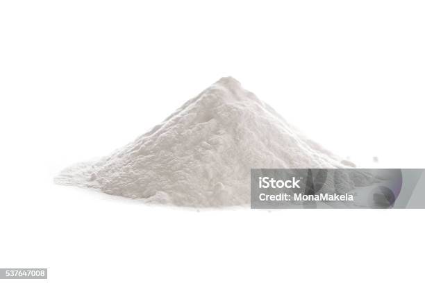 Baking Soda Sodium Bicarbonate Stock Photo - Download Image Now - Ground - Culinary, Baking Soda, White Color