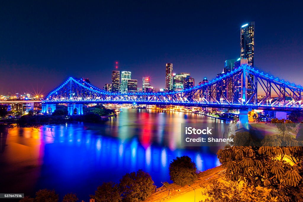 Brisbane's Story Bridge, Australia Brisbane Stock Photo