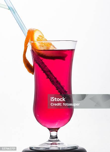 Cocktail Red Ice Stock Photo - Download Image Now - 2015, Alcohol - Drink, Blended Drink