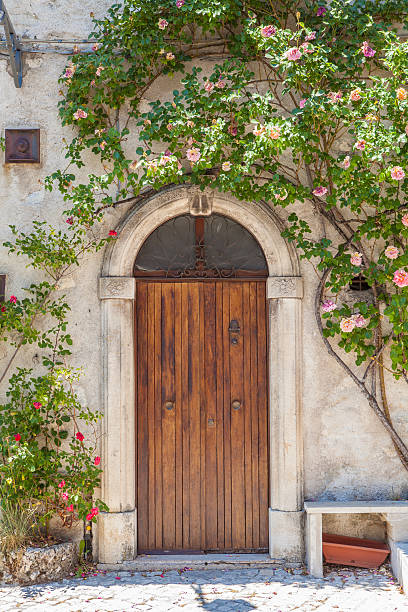 Door with Flowers Pot, Italy