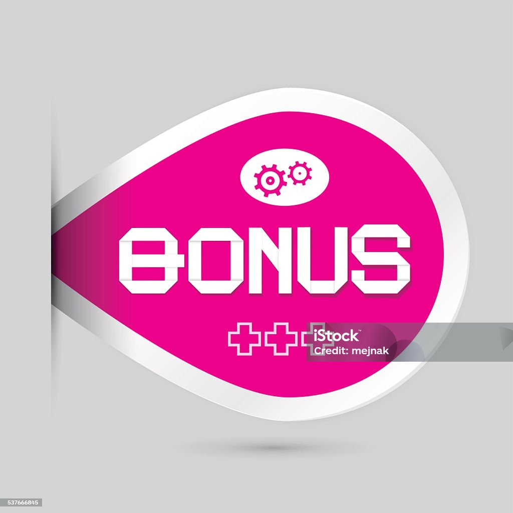 Play Bonus Labels Pink Bonus Vector Label Stock Illustration - Download Image Now - 2015 ...