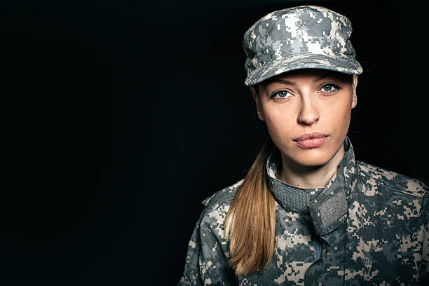 istock Woman soldier 537667811