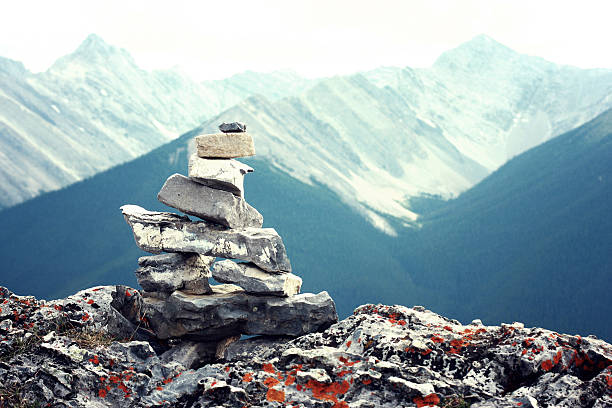 istock Alone on the peak on the mountain 537674387