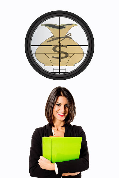 istock business woman target 537674389