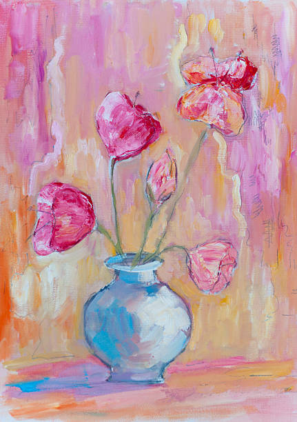 istock Bouquet of poppies, still life 537676293