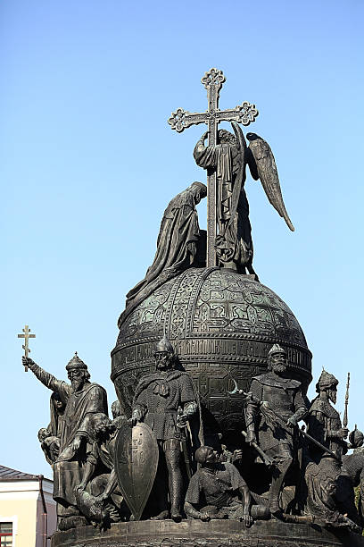 istock Russia - Velikiy Novgorod: Bronze monument 537676597