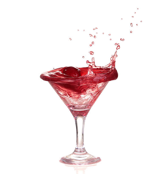 istock Wine collection - Splashing red wine in a glass. Isolated 537678043