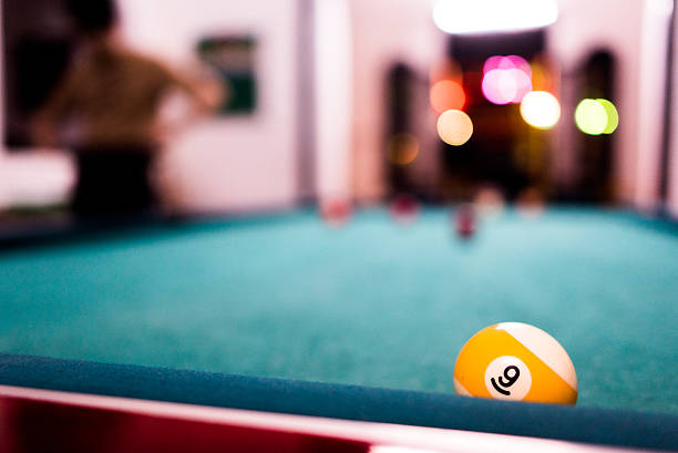 istock background of Billiard balls on pool table 537687232