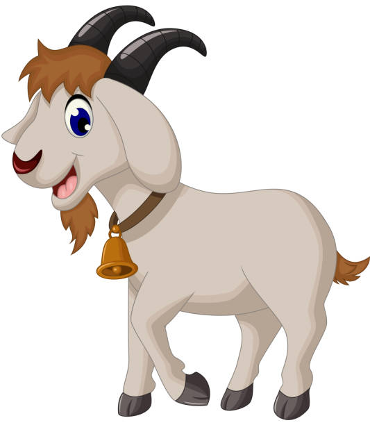 Cartoon Goat Smiling Stock Illustration - Download Image Now - Goat, Cartoon,  Cute - iStock