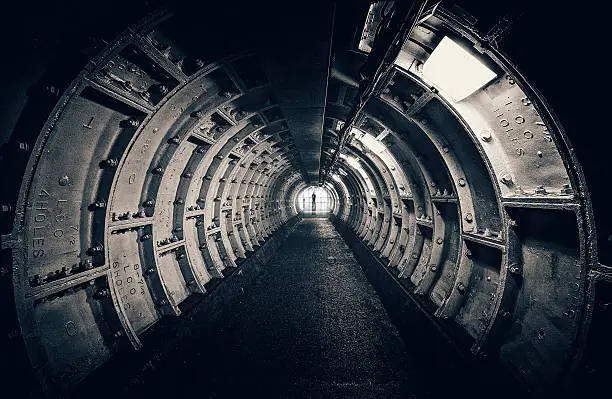 Photo of Dark tunnel with interesting structures