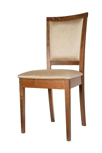 istock Wooden kitchen chair with fabric 537695982