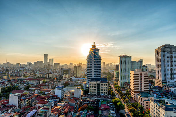 Hanoi Skyline Hanoi Skyline hanoi stock pictures, royalty-free photos & images