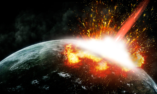 Global accident - collision of an asteroid with the Earth.