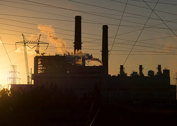 istock Gulfport Coal Power Plant at Sunrise 537697491