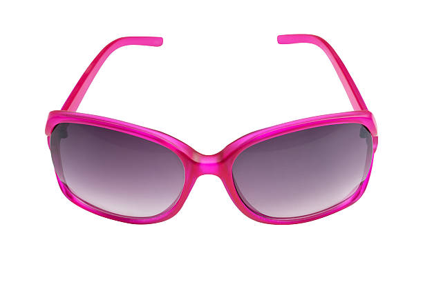 istock Pink sunglasses isolated on white background. Clipping path 537698774