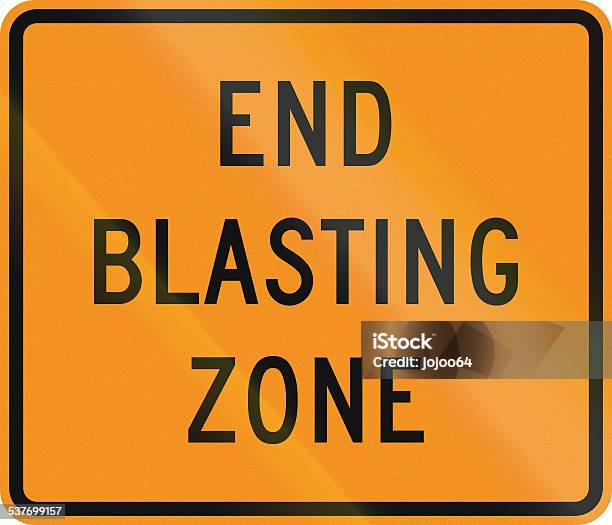 End Blasting Zone Stock Photo - Download Image Now - 2015, Black Color, Border - Frame