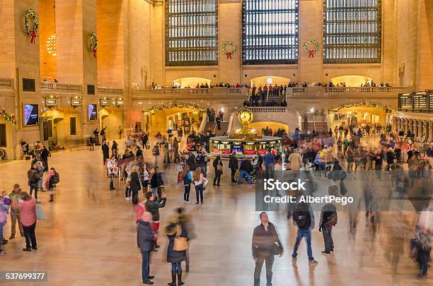 Main Concourse Of Grand Central Terminal Stock Photo - Download Image Now - Christmas, Grand Central Station - Manhattan, 2015