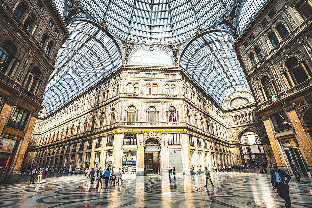 shopping gallery. - crowd store europe city street foto e immagini stock