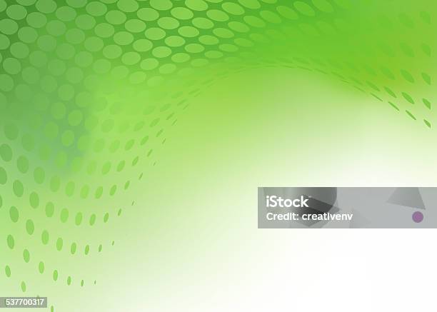 Fresh Green Dot Swirl Bkg Stock Photo - Download Image Now - 2015, Abstract, Color Gradient
