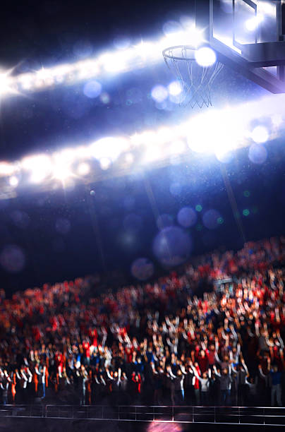 istock Grand basketball arena with spectators 537700645