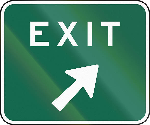Asl Exit Sign 330+ English Language Exit Sign Stock Photos, Pictures & Royalty-Free ...