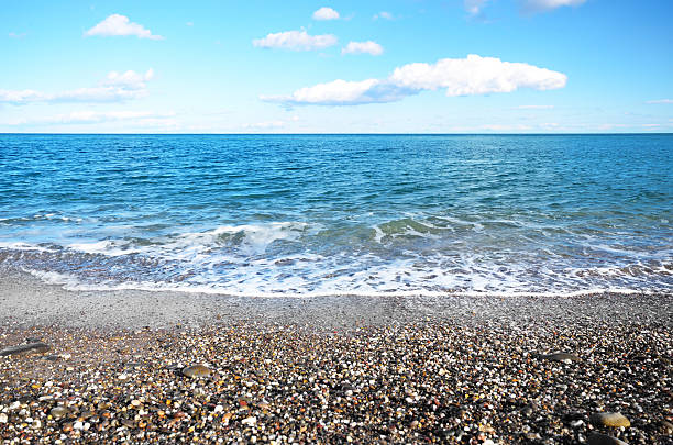 istock Beautiful seascape - sea horizon under sky 537702530
