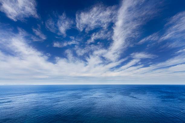 istock Blue sky over the sea 537703923