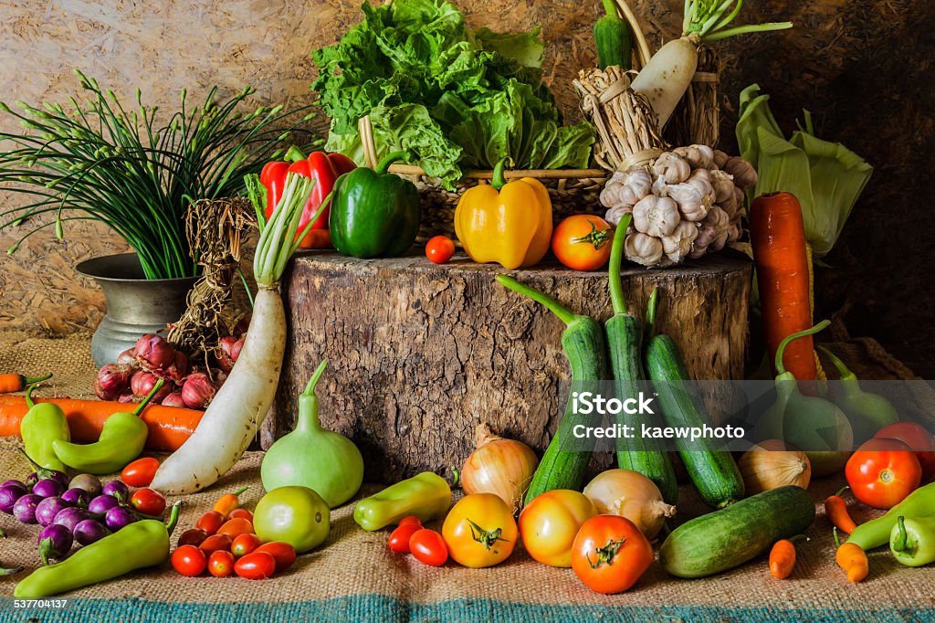 still life  Vegetables, Herbs and Fruit. still life  Vegetables, Herbs and Fruit as ingredients in cooking. 2015 Stock Photo