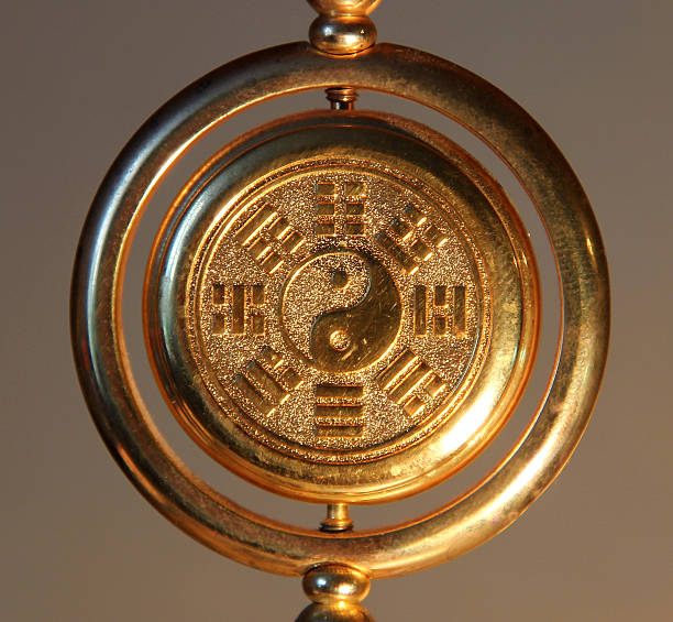 A single ball placed on a reflective surface