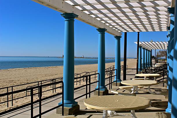 istock Beachside Dining with view of the Lighthouse 537704296