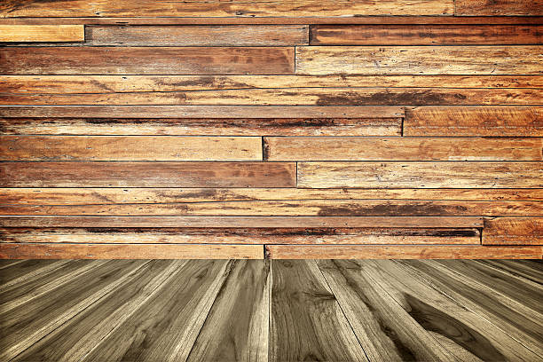 istock perspective wood plank floor or walk way with old wood 537707852