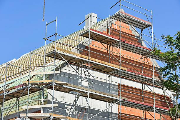 istock Construction of a new apartment building 537708980
