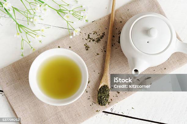 Japanischer Grüner Tee Stockfoto und mehr Bilder von Grüner Tee - Grüner Tee, Teeblätter, Tee - Warmes Getränk