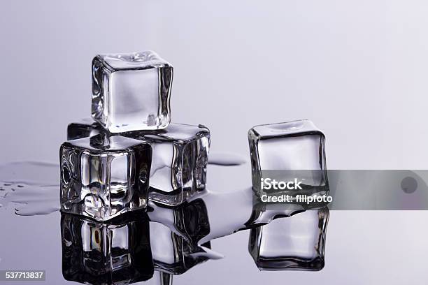 Ice Cubes Stock Photo - Download Image Now - 2015, Blue, Close-up