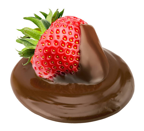 istock strawberry with chocolate isolated on the white background 537714566