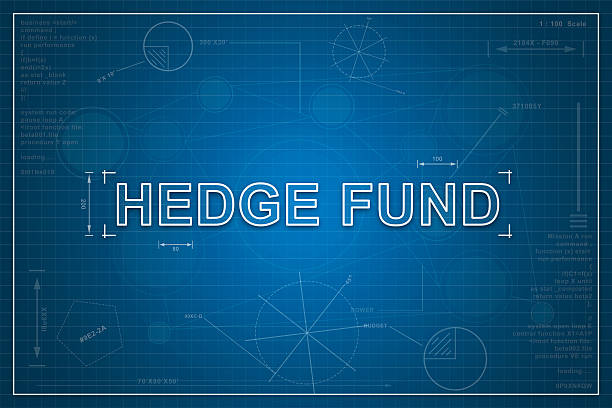 blueprint of hedge fund stock photo