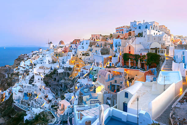 istock Oia at sunset, Santorini, Greece 537715272