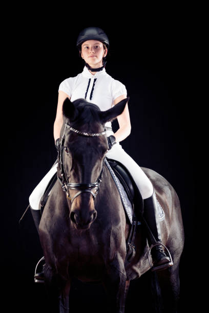 istock Young Girl With Her Horse 537715536