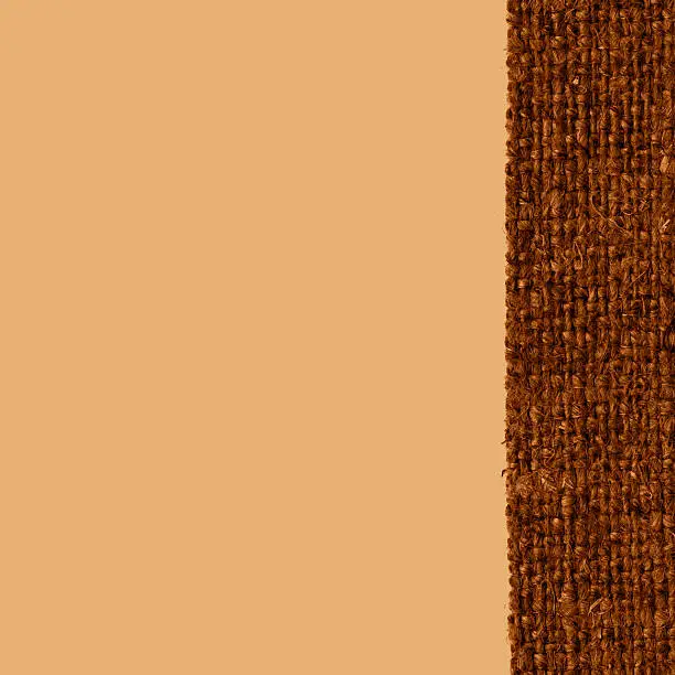 Textile yarn, fabric products, buckwheat canvas, jutesack material blank background