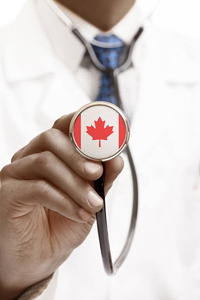 istock Stethoscope with national flag conceptual series - Canada 537716609