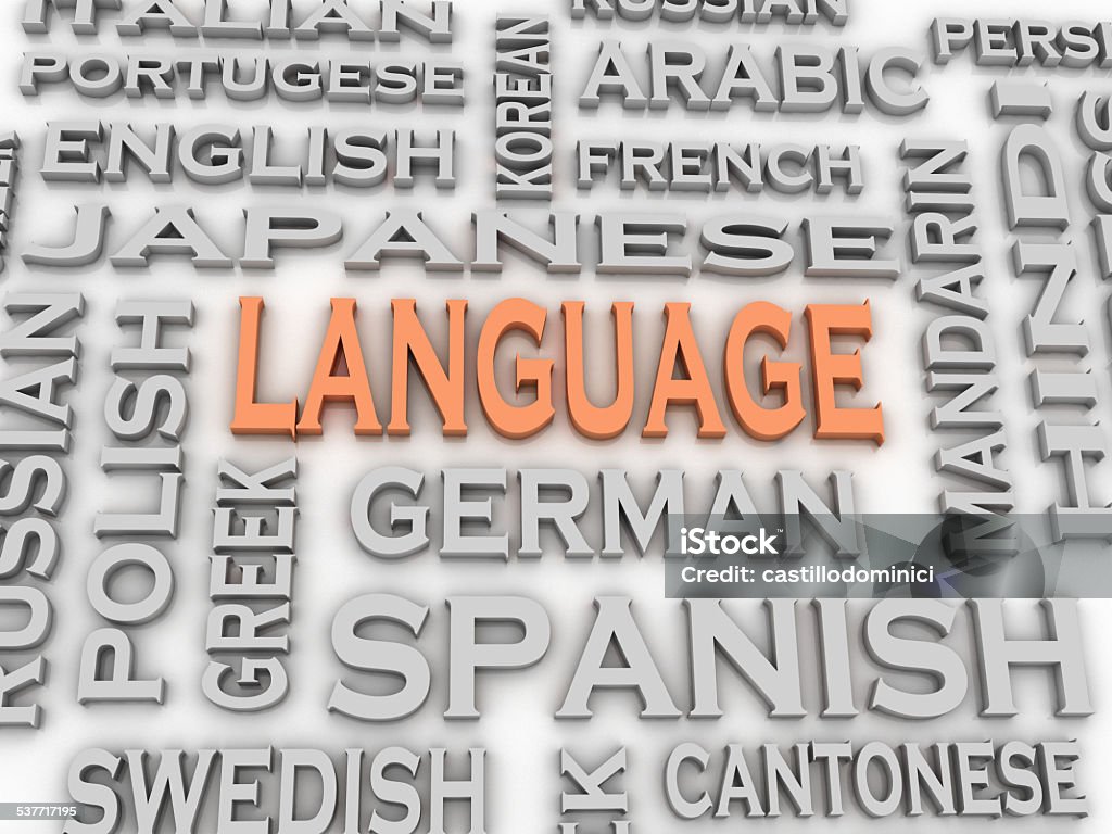 Language Jpg 3d Image Language Issues Concept Word Cloud Background Stock Photo ...