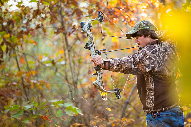Teen Boy Compound Bow Hunting