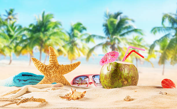 istock summer coconut cocktail on the beach 537718649