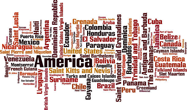 istock Countries in America word cloud 537718658